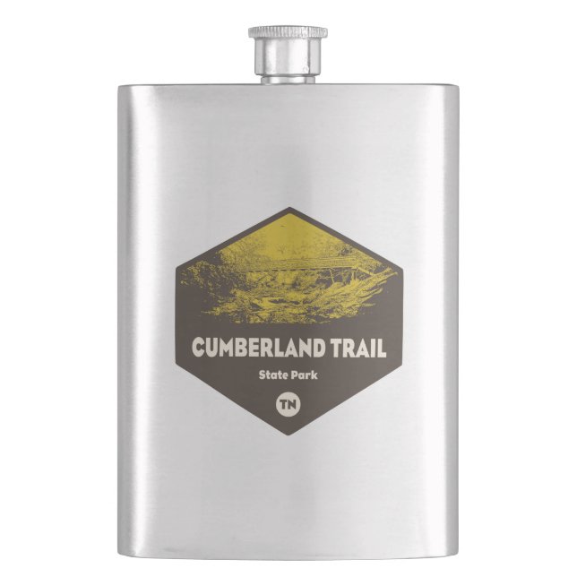 Cumberland Trail State Park Tennessee Flask (Front)