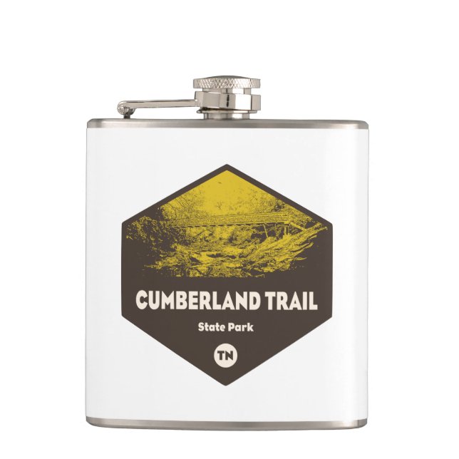 Cumberland Trail State Park Tennessee Flask (Front)