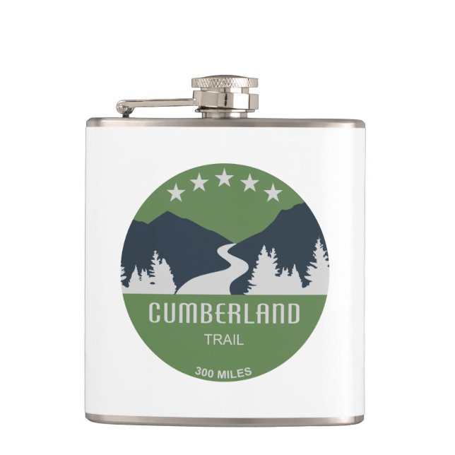 Cumberland Trail Tennessee Flask (Front)