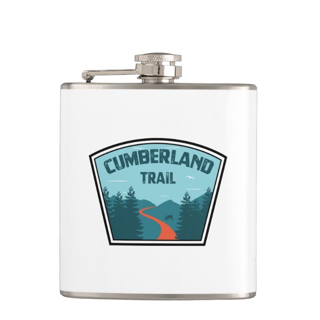 Cumberland Trail Tennessee Flask (Front)
