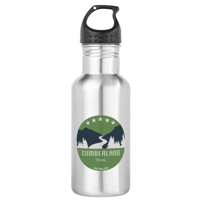 Cumberland Trail Tennessee Stainless Steel Water Bottle (Front)
