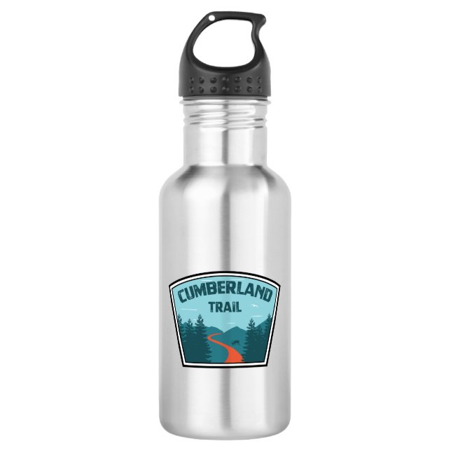 Cumberland Trail Tennessee Stainless Steel Water Bottle (Front)