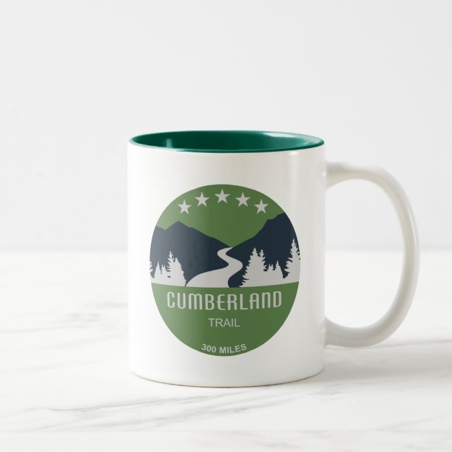 Cumberland Trail Tennessee Two-Tone Coffee Mug (Right)