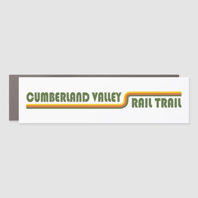 Cumberland Valley Rail Trail Car Magnet (Front)