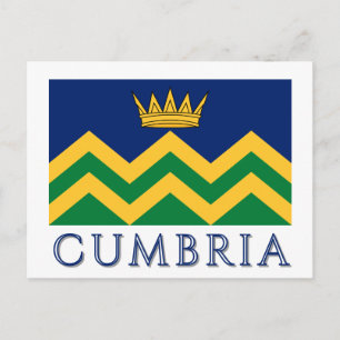 Cumbria flag (as of 2025) postcard