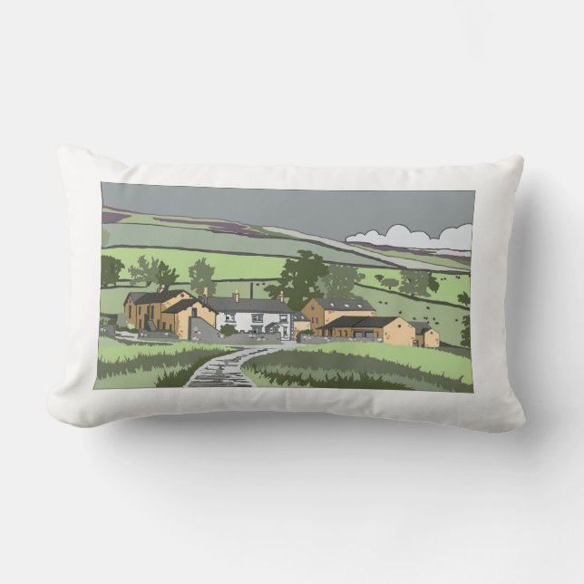 Cumbrian Farmhouse Lumbar Pillow (Front)