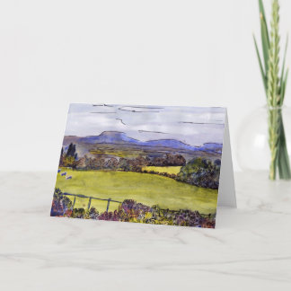 Cumbrian landscape - blank greetings card