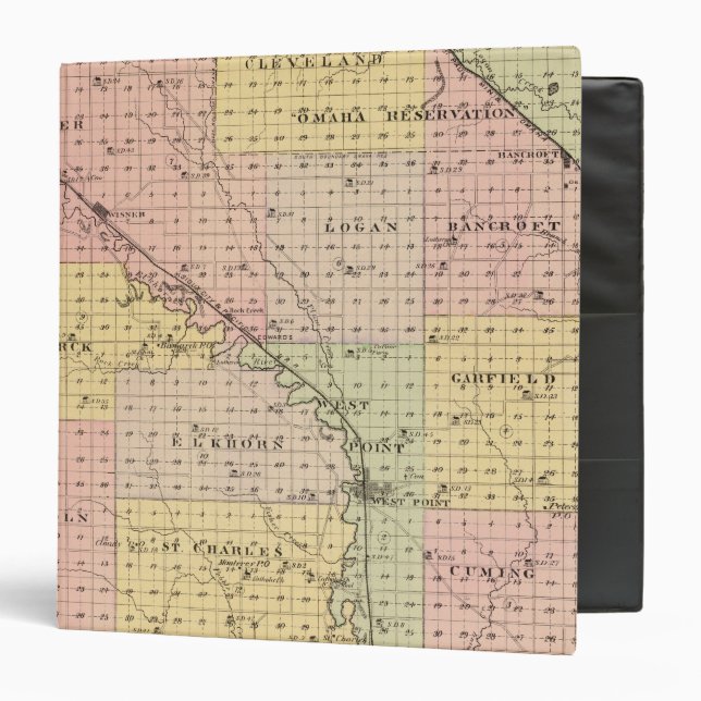Cuming County, Nebraska Binder (Front/Inside)