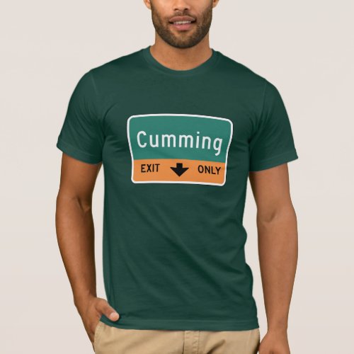 Cumming Road Marker Georgia USA T_Shirt