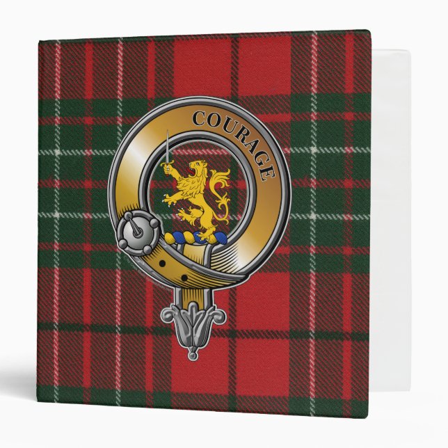 Cumming Tartan & Badge 3 Ring Binder (Front/Inside)
