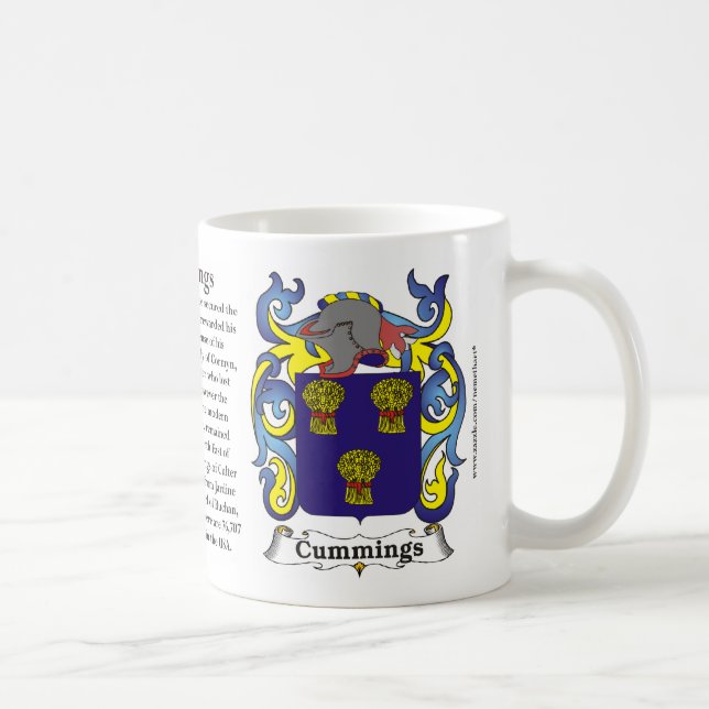 Cummings Family Coat of Arms Mug (Right)