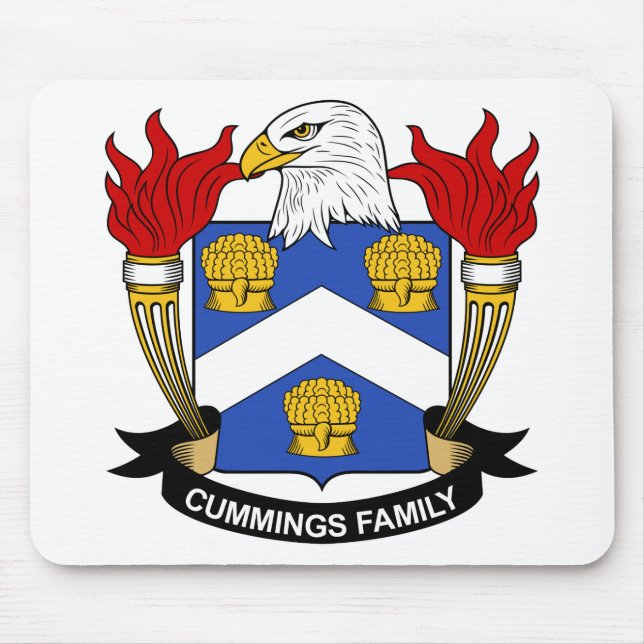 Cummings Family Crest Mouse Pad (Front)