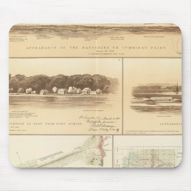 Cumming's Pt batteries and works Mouse Pad (Front)