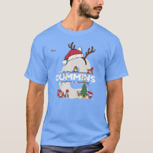 Cummins Christmas w Cummins Name for funny Xmas T-Shirt