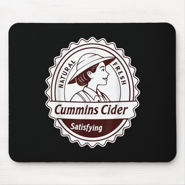 Cummins Cider Shirt - Funny Joke Novelty Gag Gift  Mouse Pad (Front)
