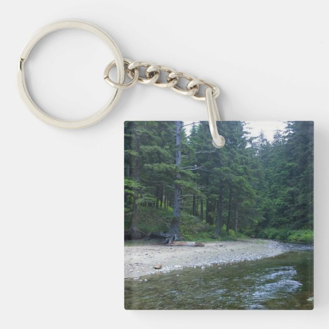 Cummins Creek at Neptune State Park, OR Keychain (Front)
