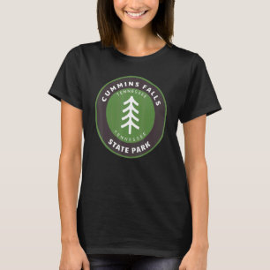 Cummins Falls State Park Tennessee Tn Forest Badge T-Shirt