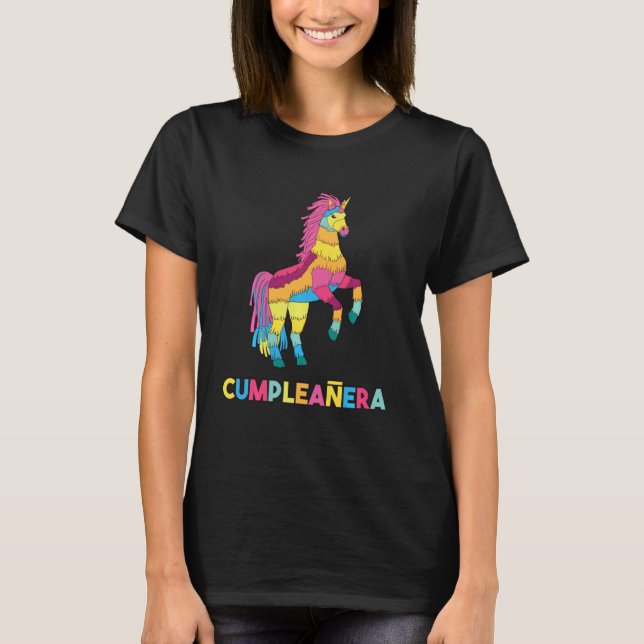 Cumpleañera Niña Hoy Es Mi Cumpleaños Piñata Unico T-Shirt (Front)