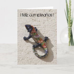 cumpleaños lizard card