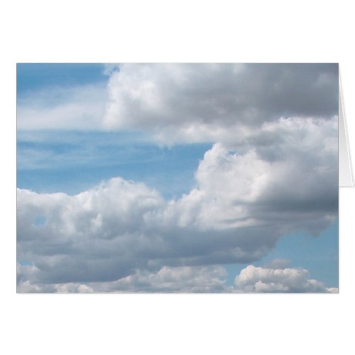 Cumulonimbus clouds against the blue sky