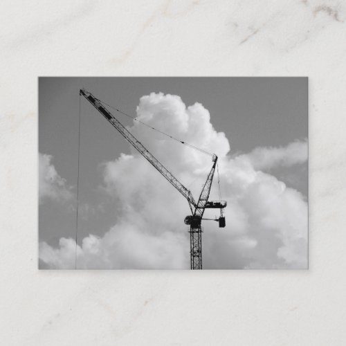 Cumulonimbus Crane Mini Photo Business Card