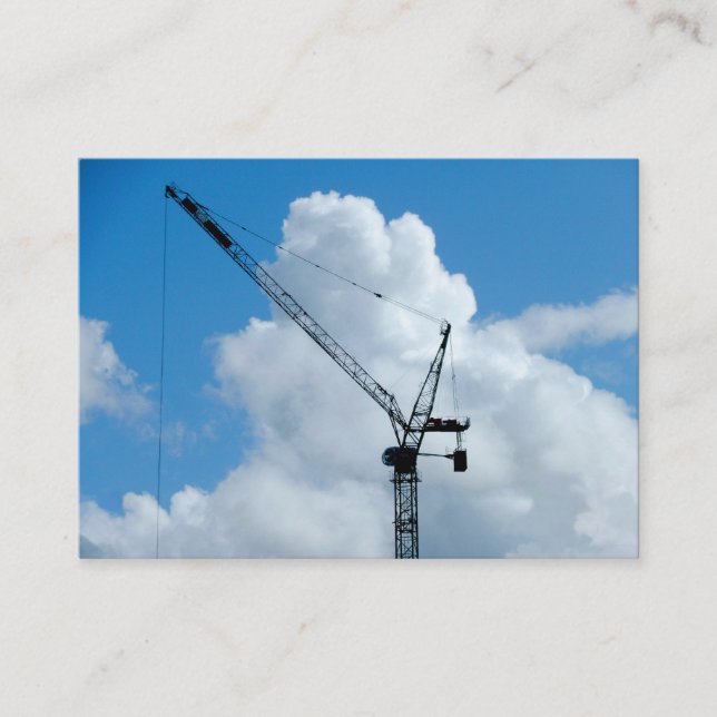 Cumulonimbus Crane, Mini Photo Business Card (Front)