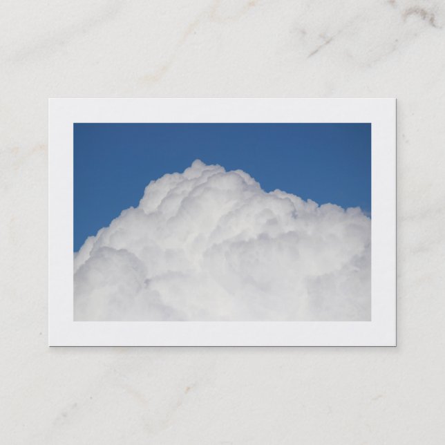 Cumulus Cloud (Bordered) Business Card (Front)