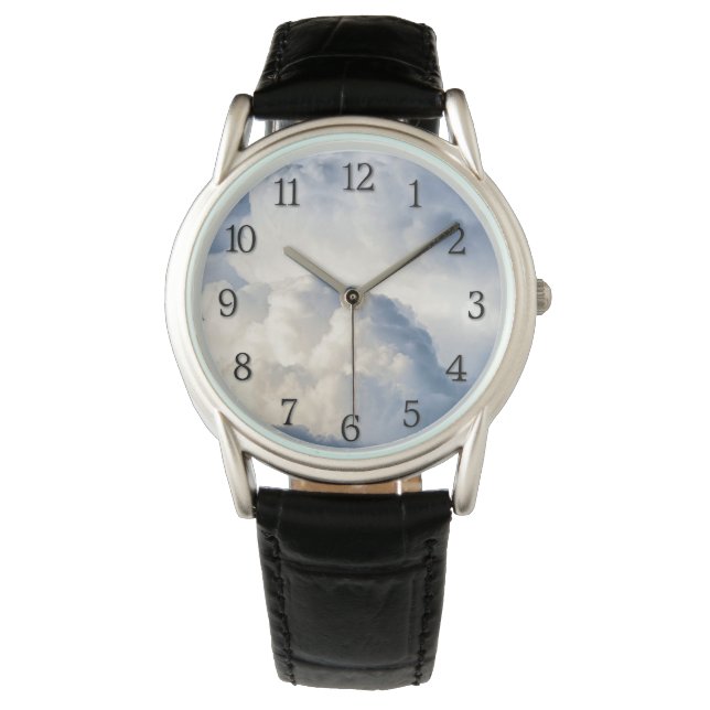 Cumulus Cloud Group Black Numbers Watch (Front)