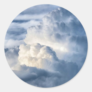 Cumulus Cloud Group Classic Round Sticker