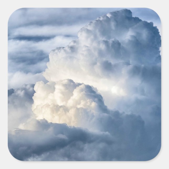 Cumulus Cloud Group Square Sticker (Front)