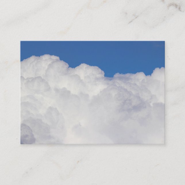 Cumulus Clouds Business Card (Front)