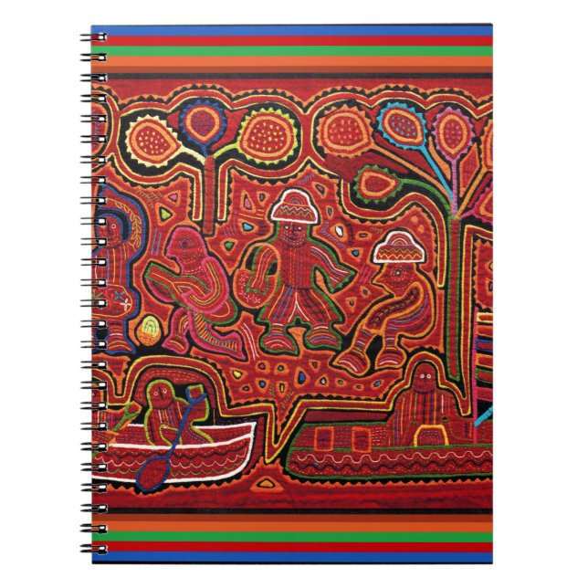 Cuna Indian Men in Cayucos Notebook (Front)