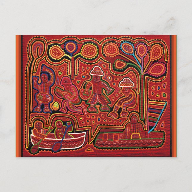 Cuna Indian Men in Cayucos Postcard (Front)