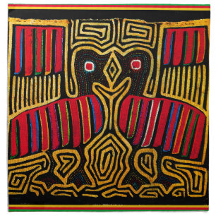 Cuna Indian Mola Duck Design Cloth Napkin
