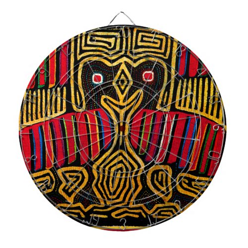 Cuna Indian Mola Duck Design Dartboard With Darts