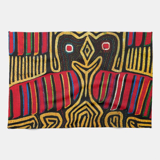 Cuna Indian Mola Duck Design Towel (Horizontal)