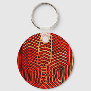 Cuna Indian Tribal Lobster Skeleton Keychain