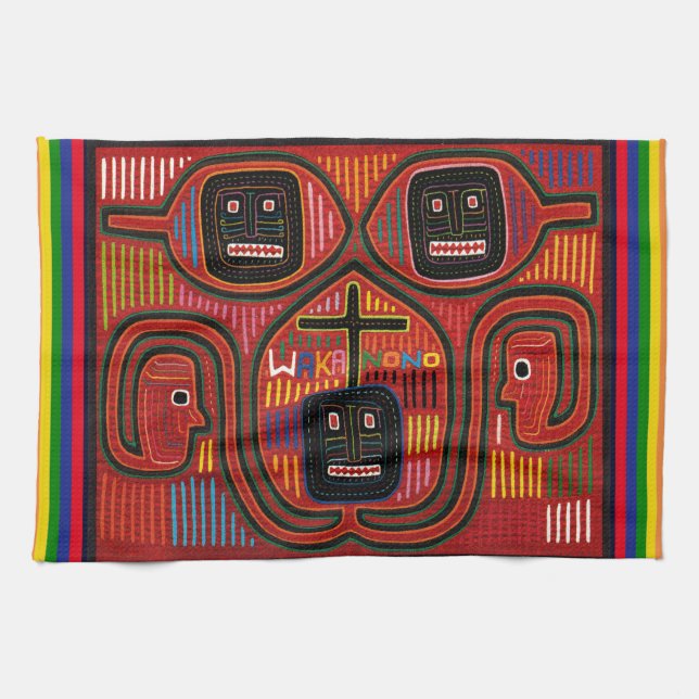 Cuna Tribal Design Towel (Horizontal)