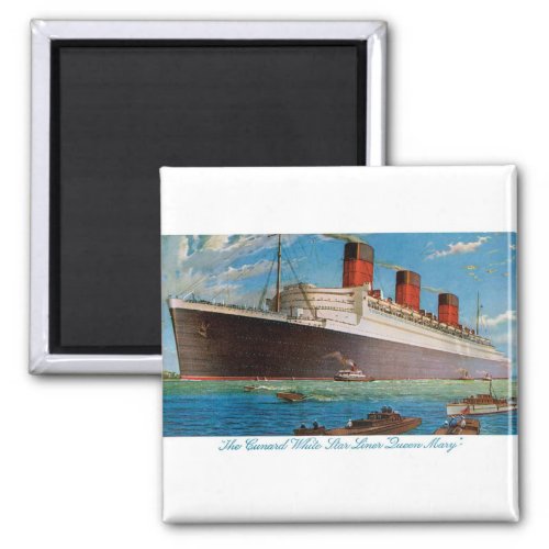 Cunard White Star Lines Queen Mary Magnet