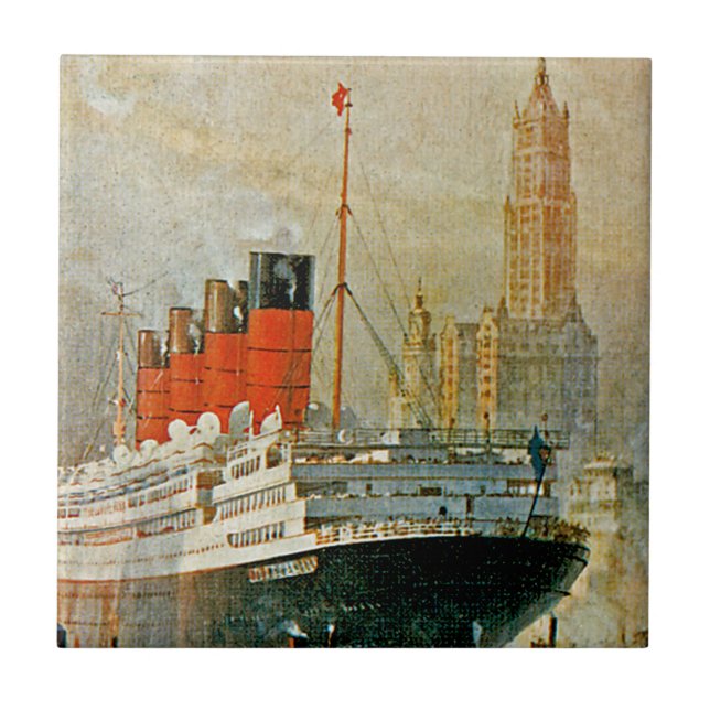 Cunarder at New York Ceramic Tile (Front)