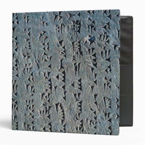 Cuneiform script 3 ring binder