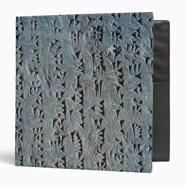 Cuneiform script 3 ring binder (Front/Inside)