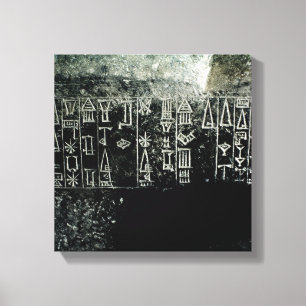 Cuneiform script canvas print