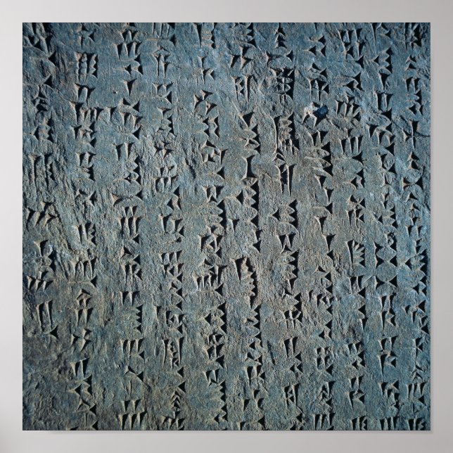 Cuneiform script poster (Front)