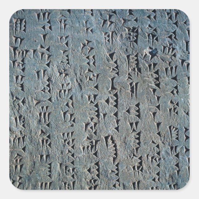 Cuneiform script square sticker (Front)