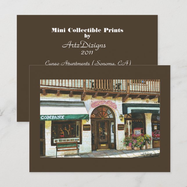 Cuneo Apartments  Mimi Collectible Prints Postcard (Front/Back)