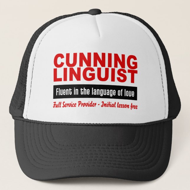 Cunning Linguist hat - choose color (Front)