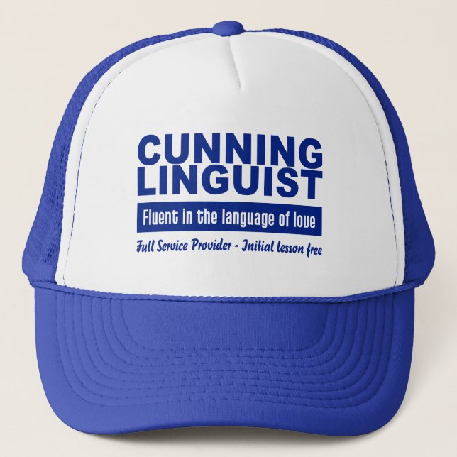 Cunning Linguist hat - choose color (Front)