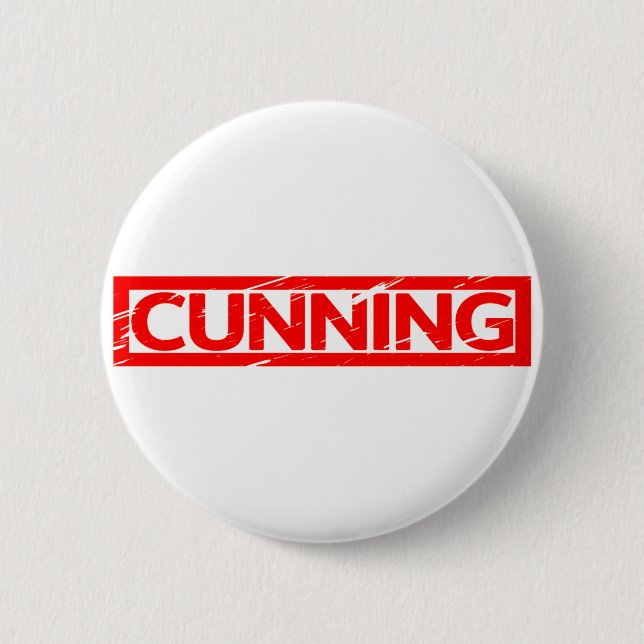 Cunning Stamp Button (Front)