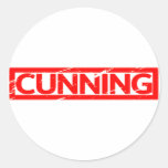 Cunning Stamp Classic Round Sticker